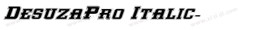 DesuzaPro Italic字体转换